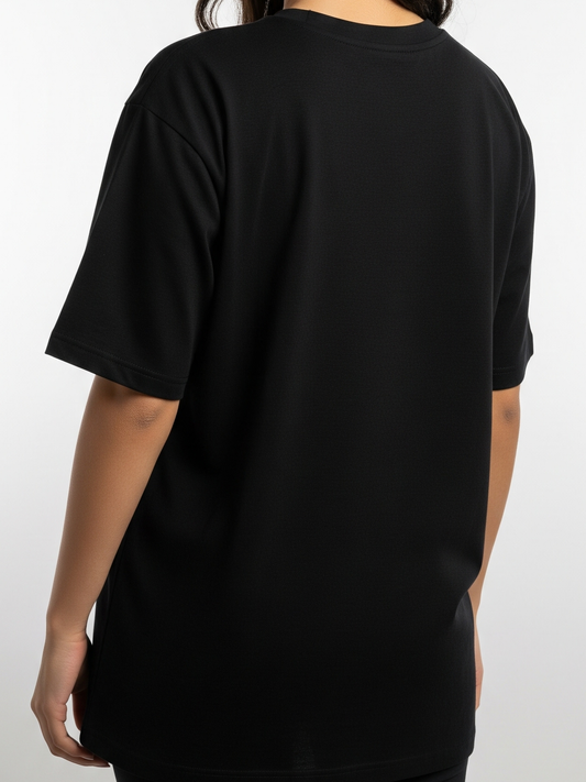 Plain Drop Shoulder Cotton Tee