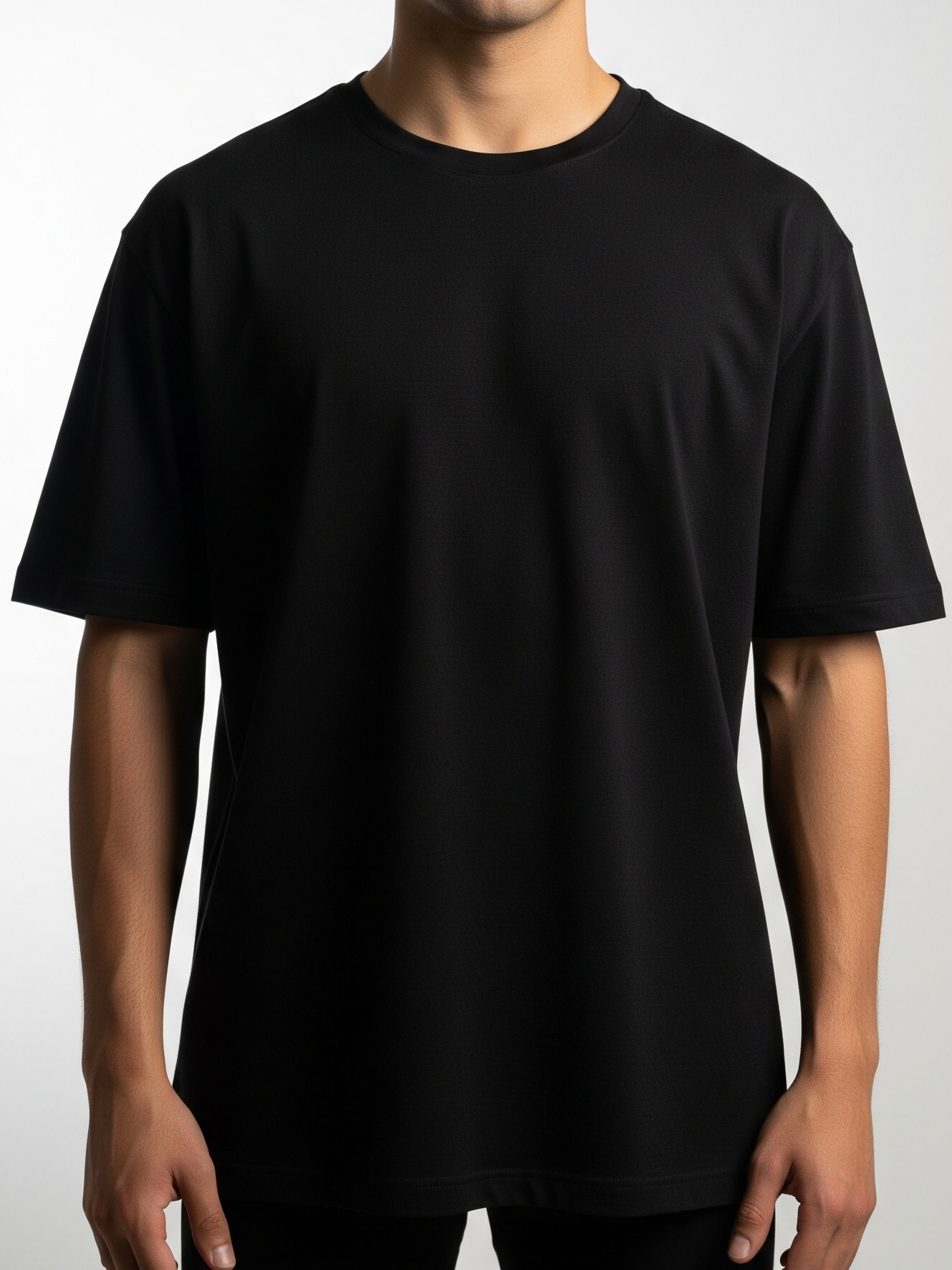 Plain Drop Shoulder Cotton Tee